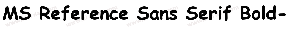 MS Reference Sans Serif Bold字体转换